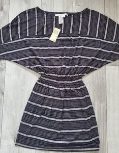Max Studio black and grey striped dress
